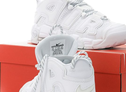 Кросівки Nike Air More Uptempo White on White (Білий) , Білий, 37