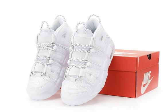 Кросівки Nike Air More Uptempo White on White (Білий) , Білий, 37