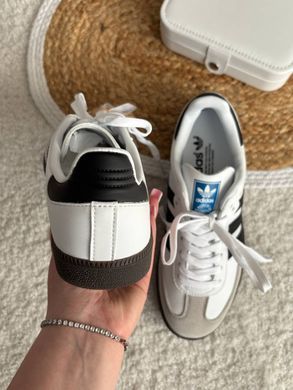 Кросівки Adidas Samba Low White Black (Білий), Білий, 39