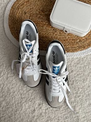 Кросівки Adidas Samba Low White Black (Білий), Білий, 39